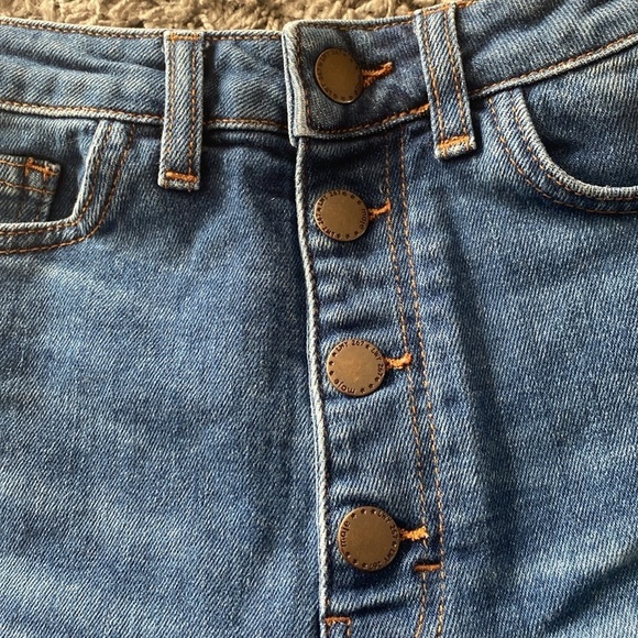 MAJE Fringed High Waisted Denim Shorts Size EU 34 - Picture 4 of 13